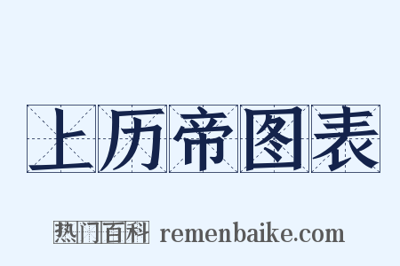 上历帝图表是什么意思的图片